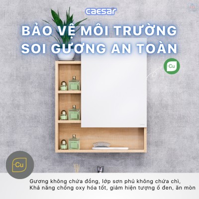 Tủ gương phòng tắm Caesar EM0160W7V