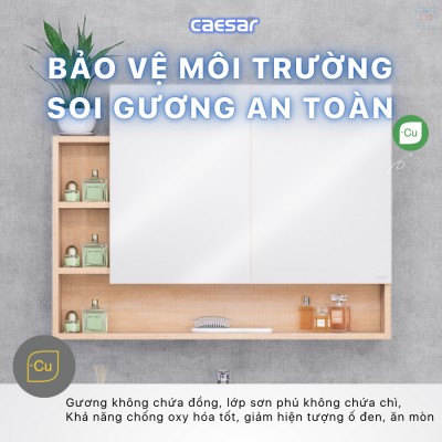Tủ gương phòng tắm Caesar EM01100W7V