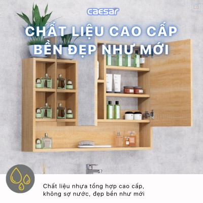 Tủ gương phòng tắm Caesar EM01100W7V