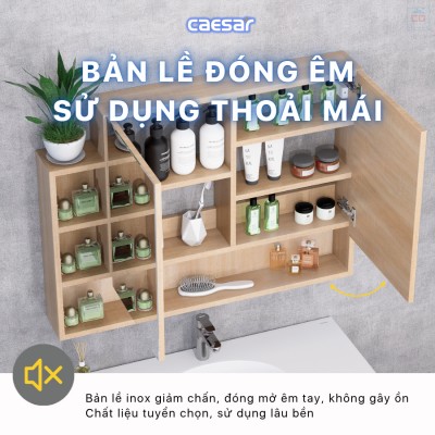 Tủ gương phòng tắm Caesar EM01100W7V