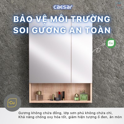 Tủ gương phòng tắm Caesar EM1160W7V