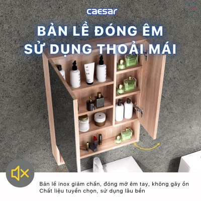 Tủ gương phòng tắm Caesar EM1160W7V