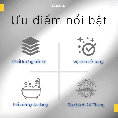 Bồn tắm chân yếm Caesar AT0870L(R)