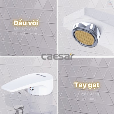 Sen tắm nóng lạnh Caesar S393CW