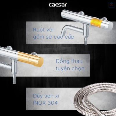 Sen tắm nhiệt độ Caesar TS620