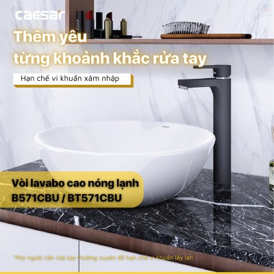 Vòi lavabo nóng lạnh Caesar B571CBU
