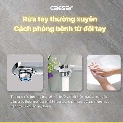 Vòi lavabo nóng lạnh Caesar B500CU