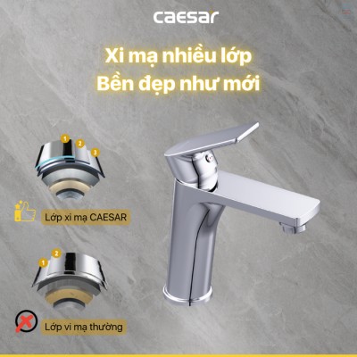 Vòi lavabo nóng lạnh Caesar B500CU