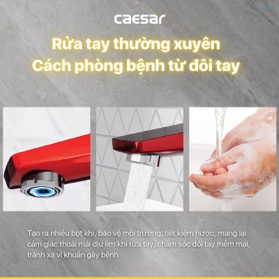 Vòi lavabo nóng lạnh Caesar B390CRU