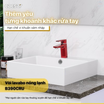 Vòi lavabo nóng lạnh Caesar B390CRU