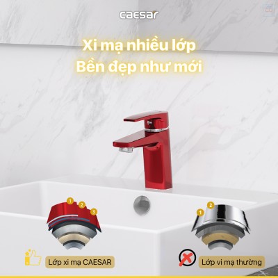 Vòi lavabo nóng lạnh Caesar B390CRU