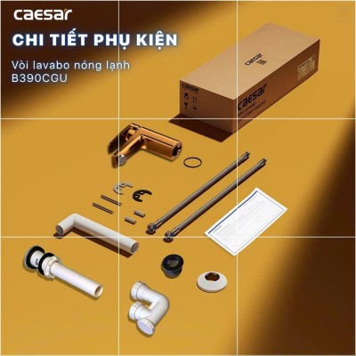 Vòi lavabo nóng lạnh Caesar B390CGU