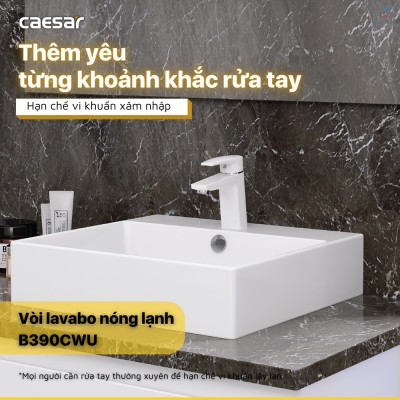 Vòi lavabo nóng lạnh Caesar B390CWU