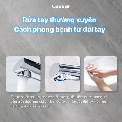 Vòi lavabo lạnh cao Caesar B191C