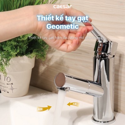 Vòi lavabo rút dây Caesar B190C