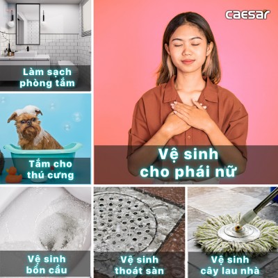 Vòi xịt vệ sinh Caesar BS308CW