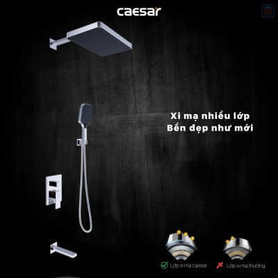 Sen tắm âm tường Caesar BS659
