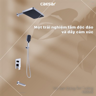 Sen tắm âm tường Caesar BS659
