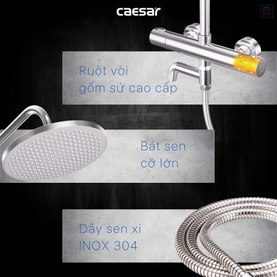 Sen tắm cây nhiệt độ Caesar S1038S