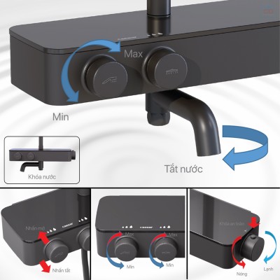 Sen tắm cây nhiệt độ Caesar S788CB