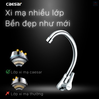 Vòi bếp lạnh Caesar K028C