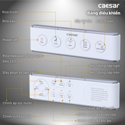 Nắp bồn cầu điện tử Caesar TAF610H