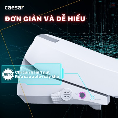 Nắp bồn cầu điện tử Caesar TAF610H