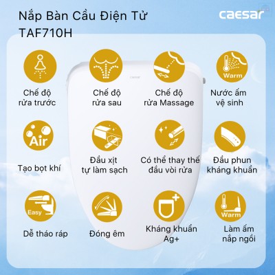 Nắp bồn cầu điện tử Caesar TAF710H