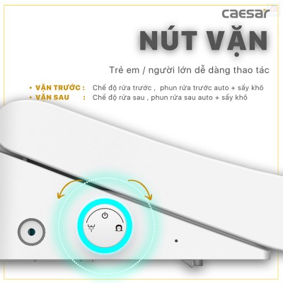 Bồn cầu nắp điện tử Caesar CD1342 + TAF512H