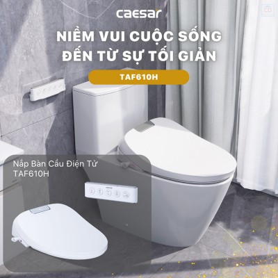 Bồn cầu nắp điện tử Caesar CD1342 + TAF610H