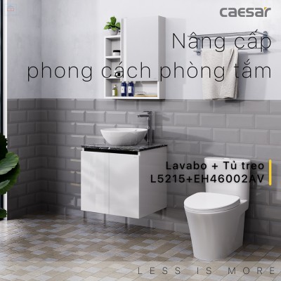 Bộ tủ chậu Caesar L5215 + EH46002AV