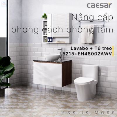 Bộ tủ chậu Caesar L5215 + EH48002AWV