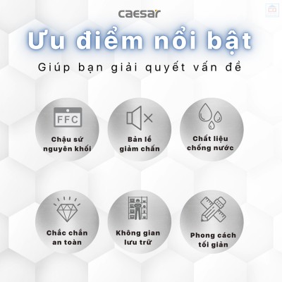 Bộ tủ chậu Caesar LF5017 + EH15017AV