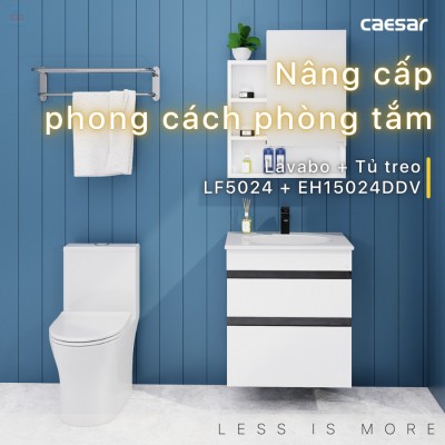 Bộ tủ chậu Caesar LF5024 + EH15024DDV