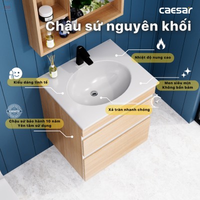 Bộ tủ chậu Caesar LF5024 + EH15024DDW7V