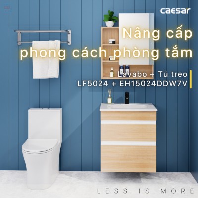 Bộ tủ chậu Caesar LF5024 + EH15024DDW7V