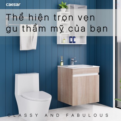 Bộ tủ chậu Caesar LF5024 + EH15024AW7V