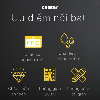 Bộ tủ chậu Caesar LF5026 + EH15026DDLV