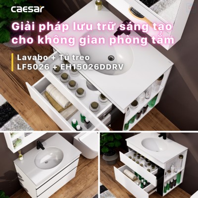 Bộ tủ chậu Caesar LF5026 + EH15026DDRV