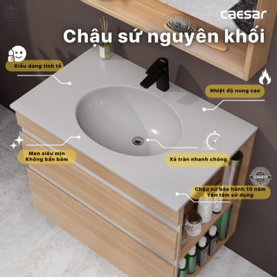 Bộ tủ chậu Caesar LF5026 + EH15026DDRW7V