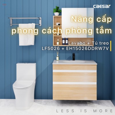 Bộ tủ chậu Caesar LF5026 + EH15026DDRW7V