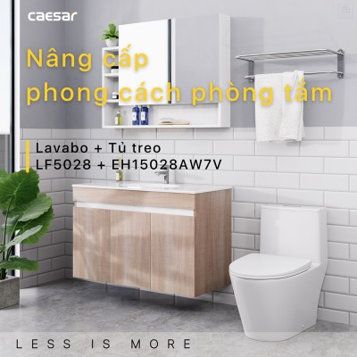 Bộ tủ chậu Caesar LF5028 + EH15028AW7V