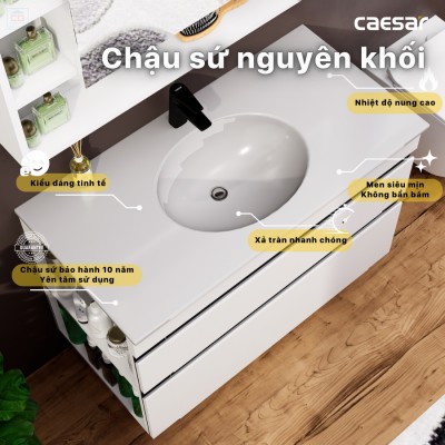 Bộ tủ chậu Caesar LF5028 + EH15028DDLV