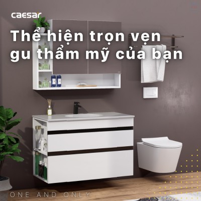 Bộ tủ chậu Caesar LF5028 + EH15028DDLV