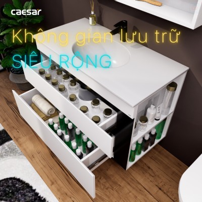 Bộ tủ chậu Caesar LF5028 + EH15028DDRV