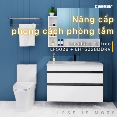 Bộ tủ chậu Caesar LF5028 + EH15028DDRV