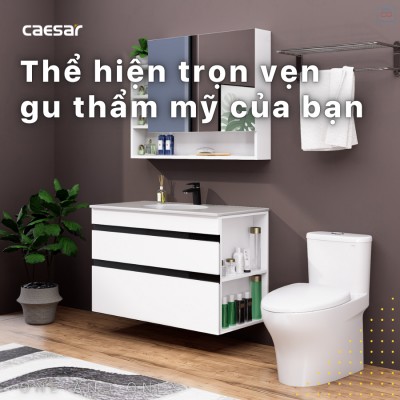 Bộ tủ chậu Caesar LF5028 + EH15028DDRV