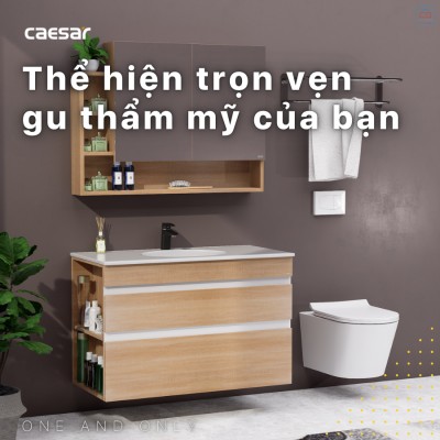 Bộ tủ chậu Caesar LF5028 + EH15028DDLW7V