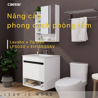 Bộ tủ chậu Caesar LF5030 + EH15030AV