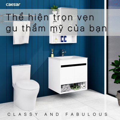 Bộ tủ chậu Caesar LF5030 + EH15030AV